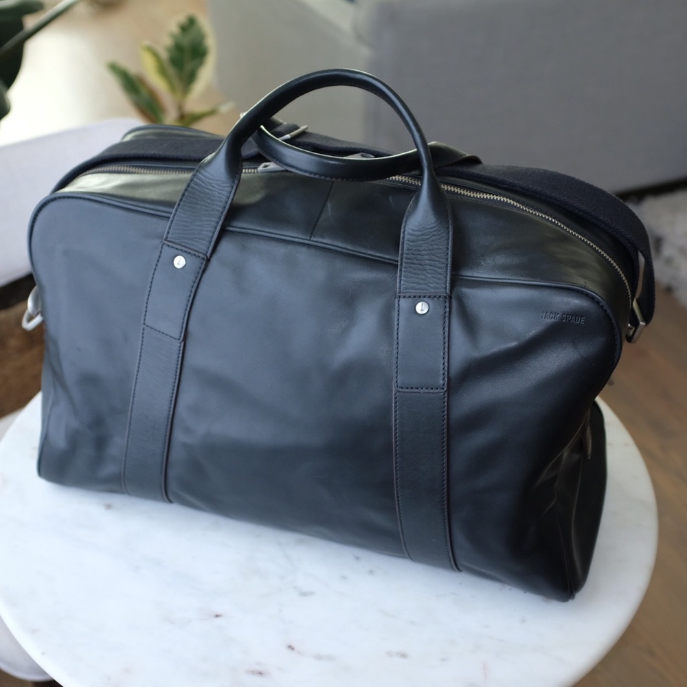 ♥️ JACK SPADE leather duffle